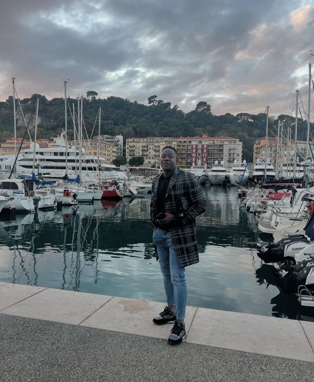 Professional with chart